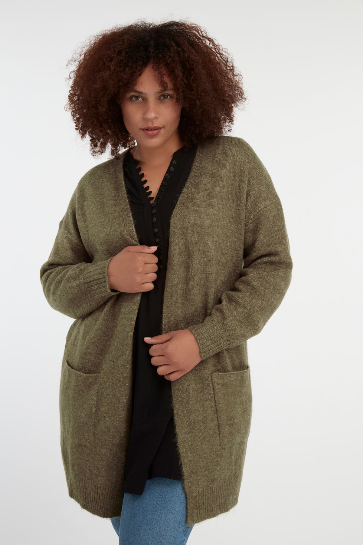 Langer offener Cardigan image number 0