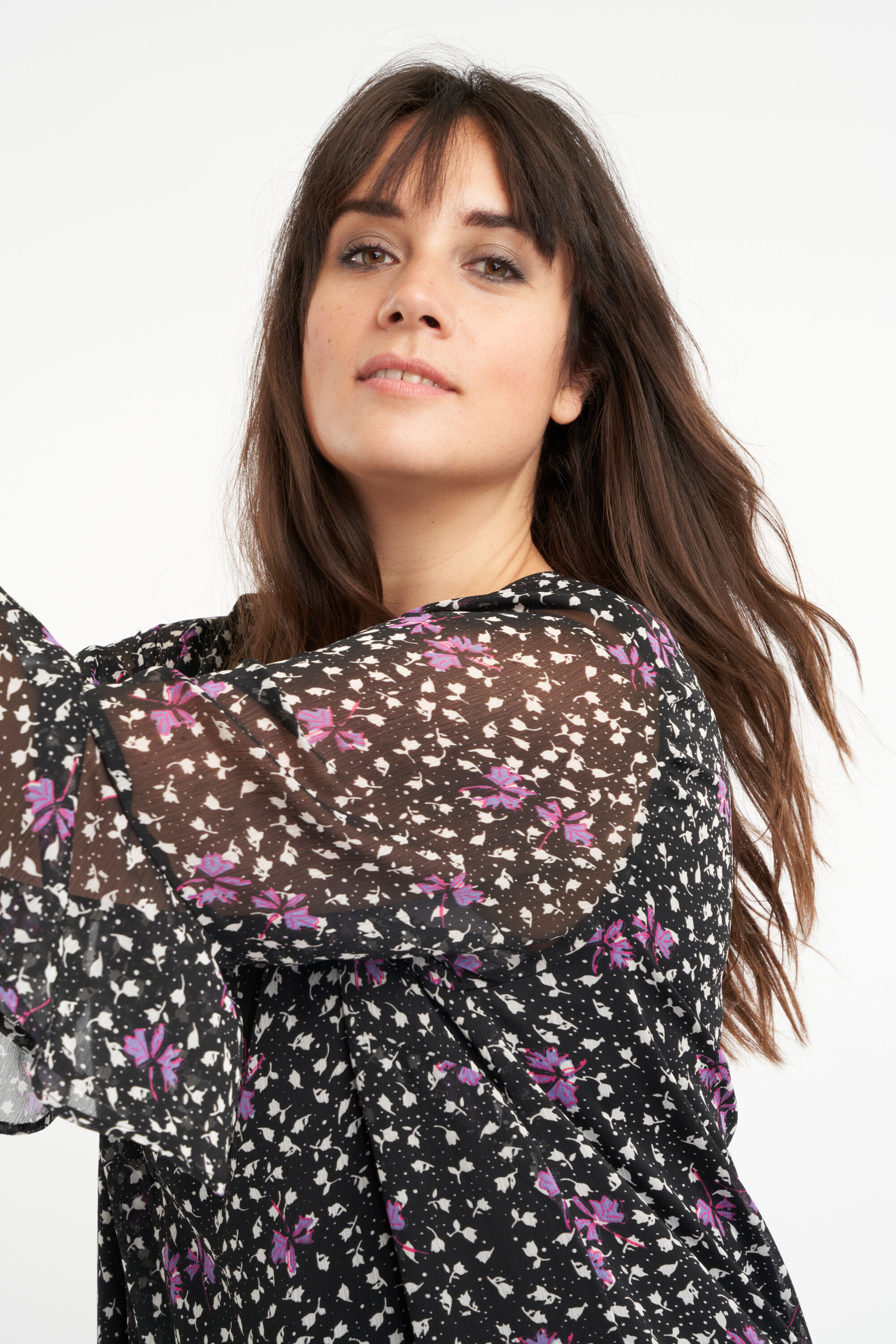 Kleid mit R&uuml;schen und Print  image number 4