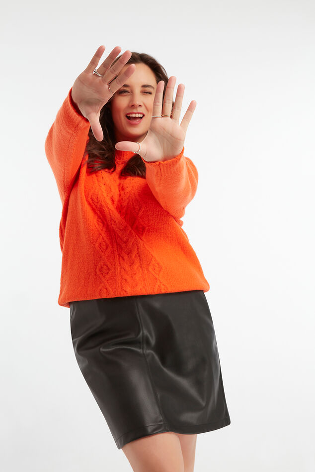 Pullover mit Zopfmuster image number 5