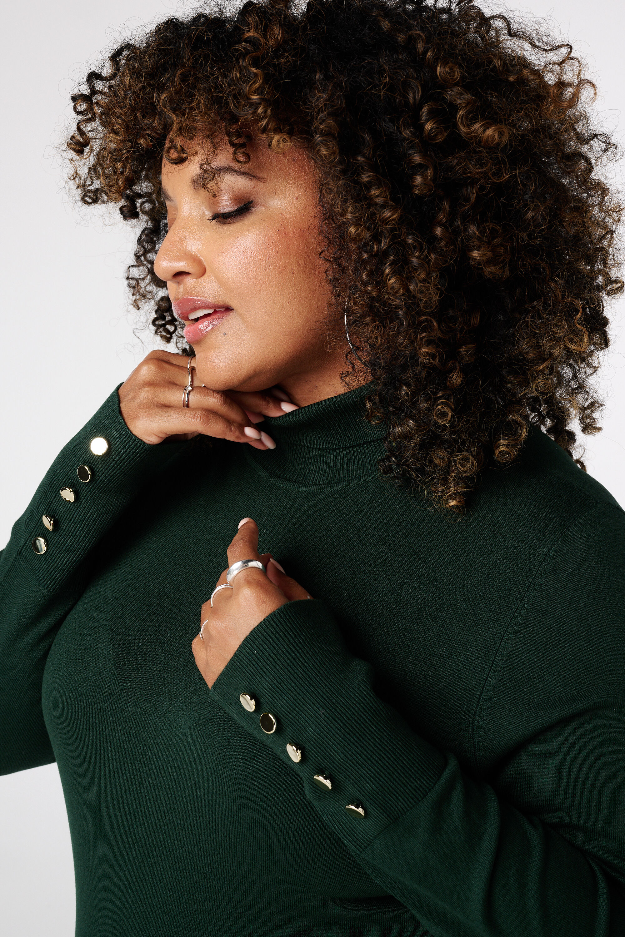 Pullover mit Rollkragen und Zierkn&ouml;pfen image number 4