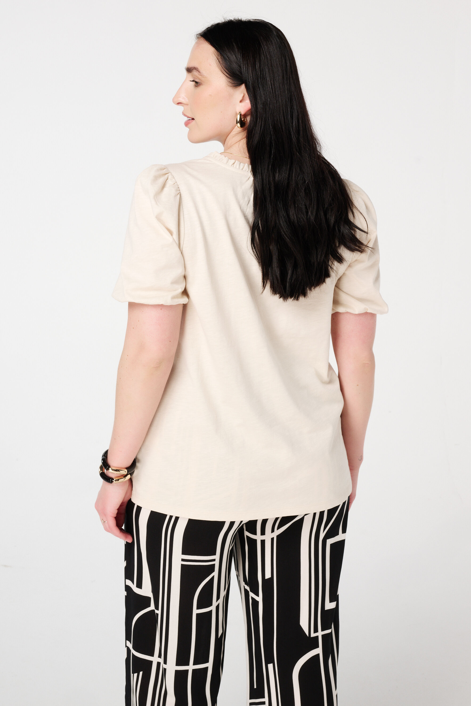 Oberteil mit V-Ausschnitt und R&uuml;schen image number 3