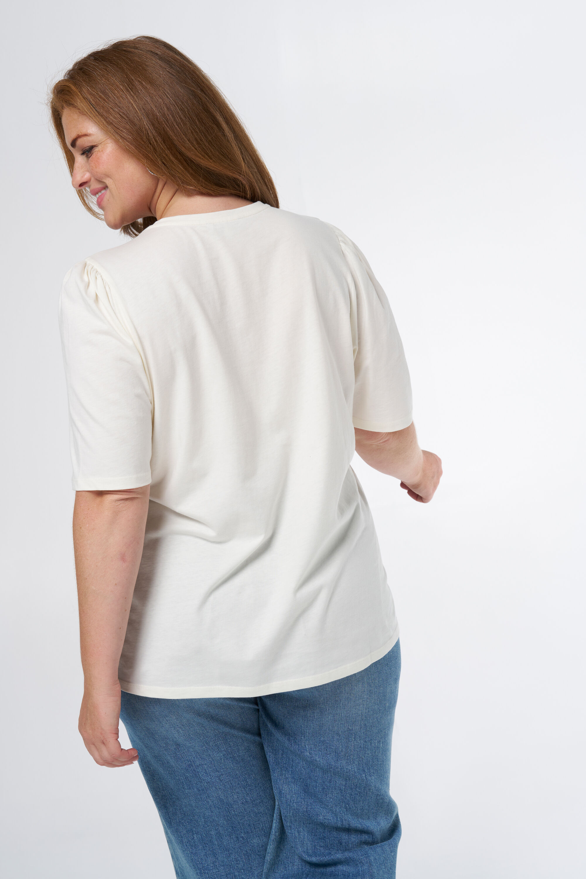 T-Shirt mit gesticktem Tekst image number 3