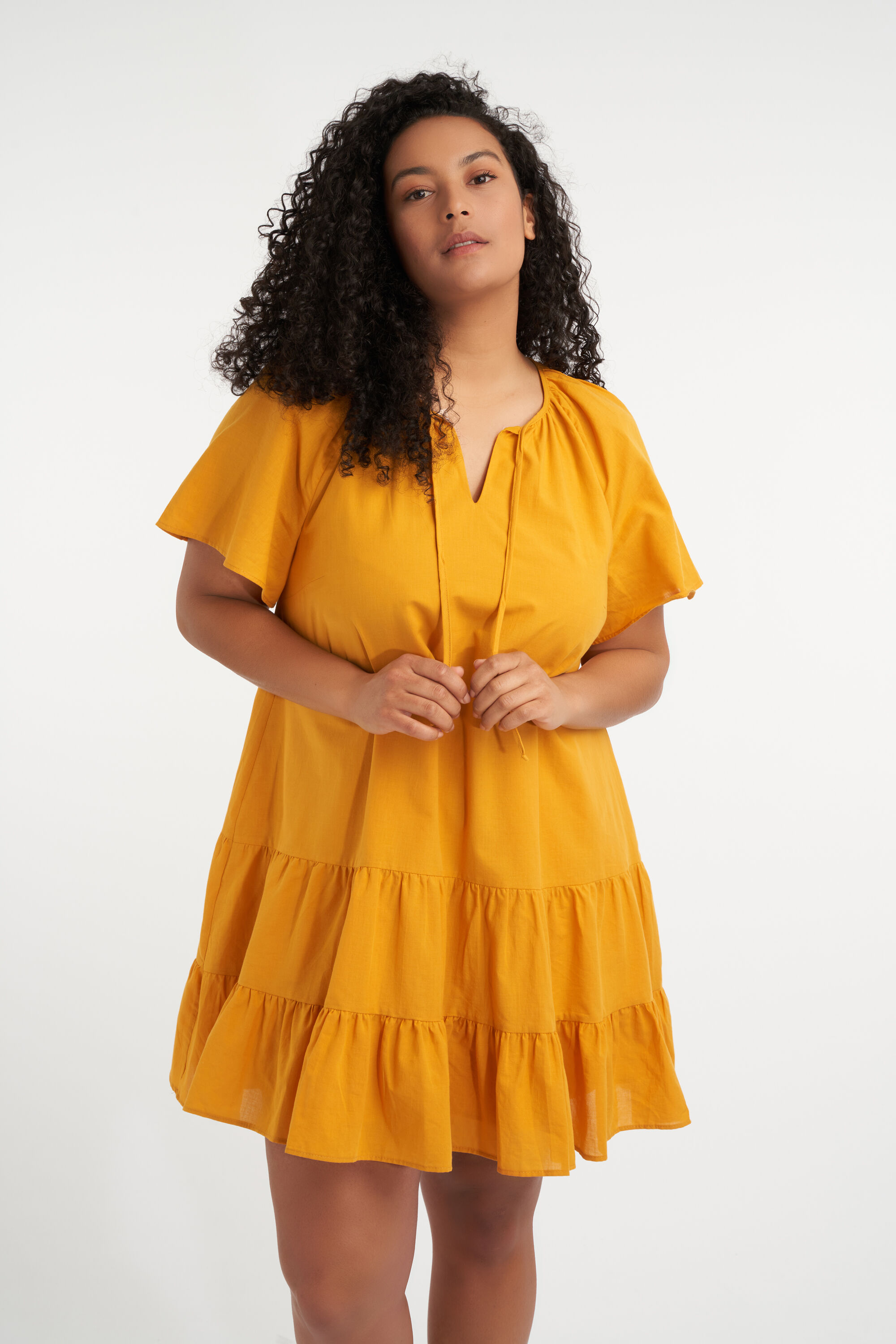 Kurzes ausgestelltes Kleid image number 4