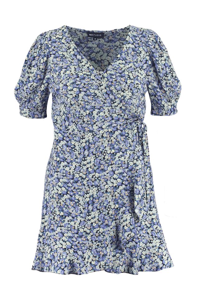 Wickelkleid mit bauschigen Ärmeln image number 2