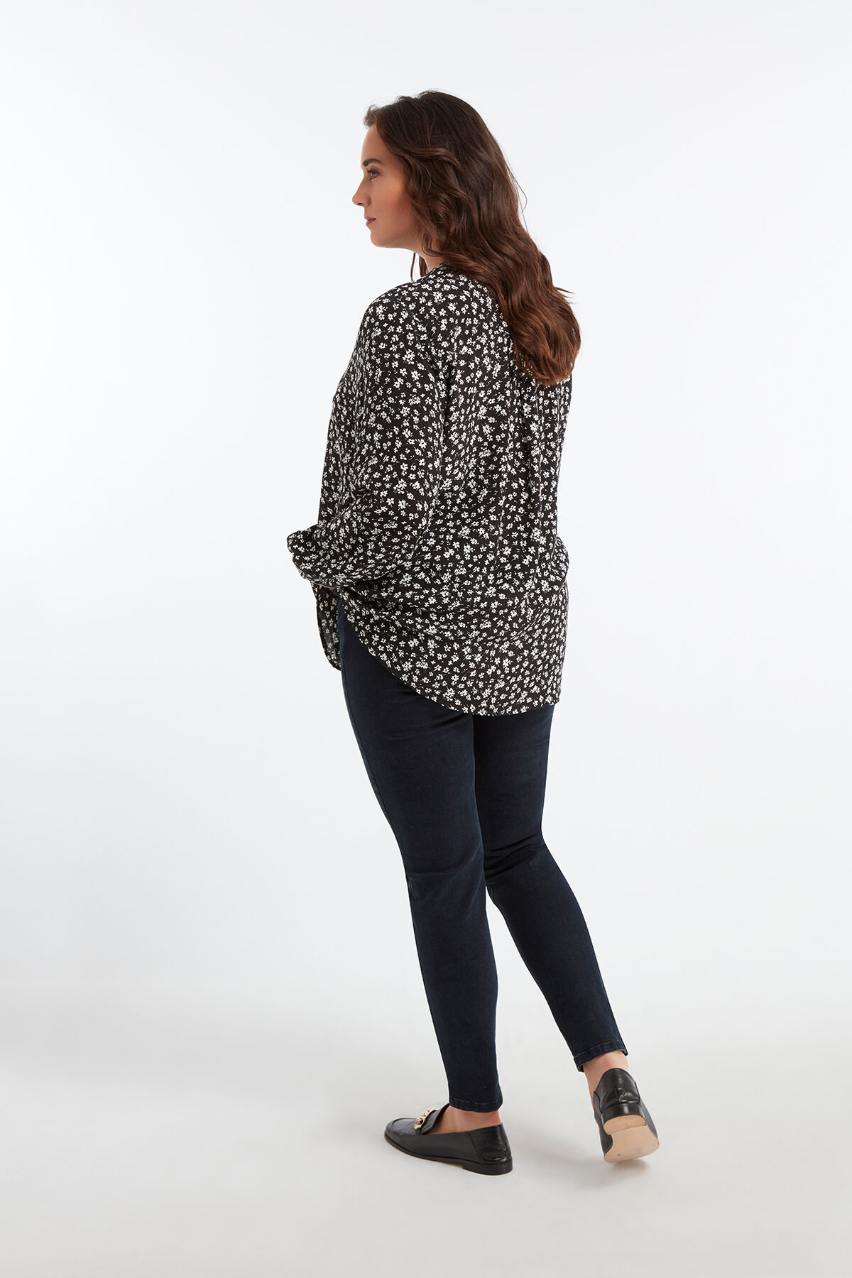 Bluse mit floralem Print image number 4