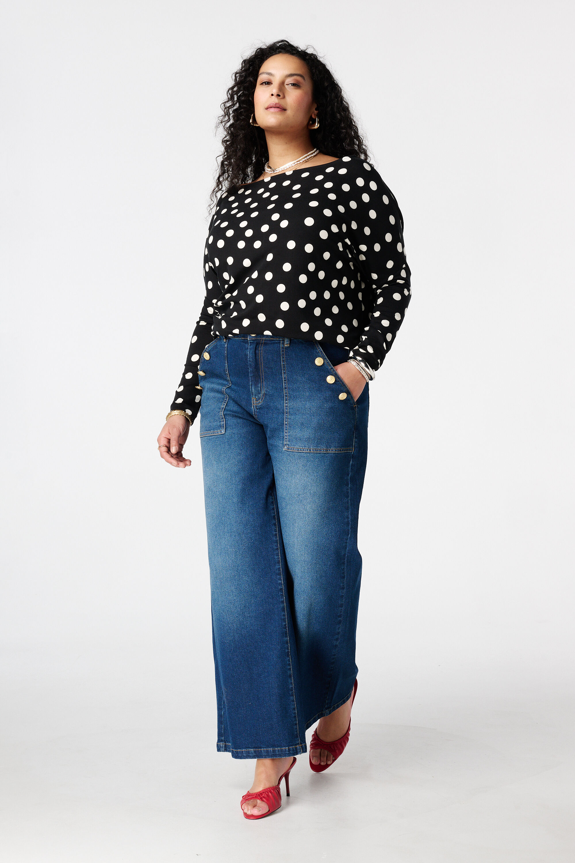 Top mit U Boot Ausschnitt image number 5