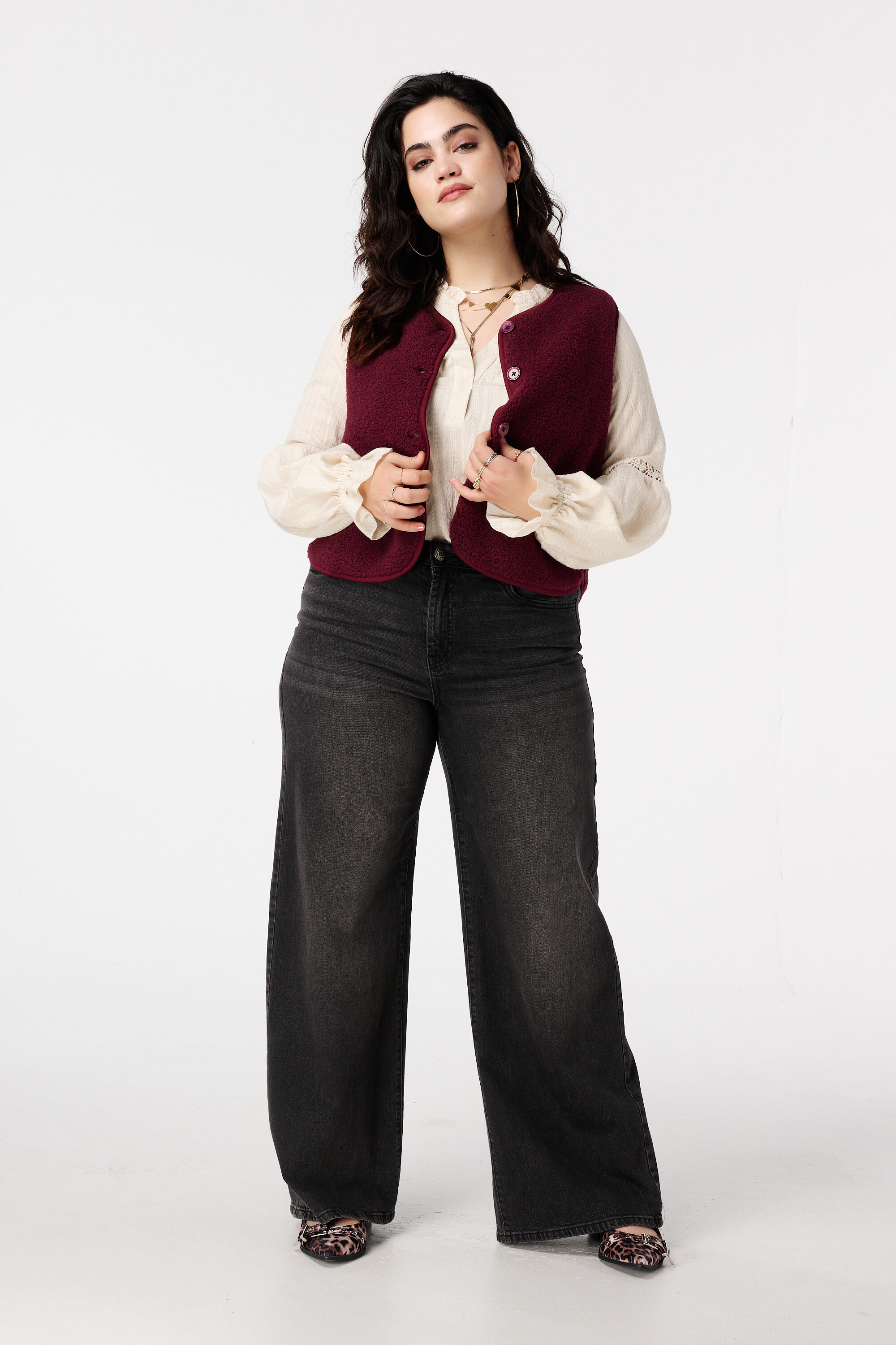 Teddy-Weste mit Knopfverschluss image number 5