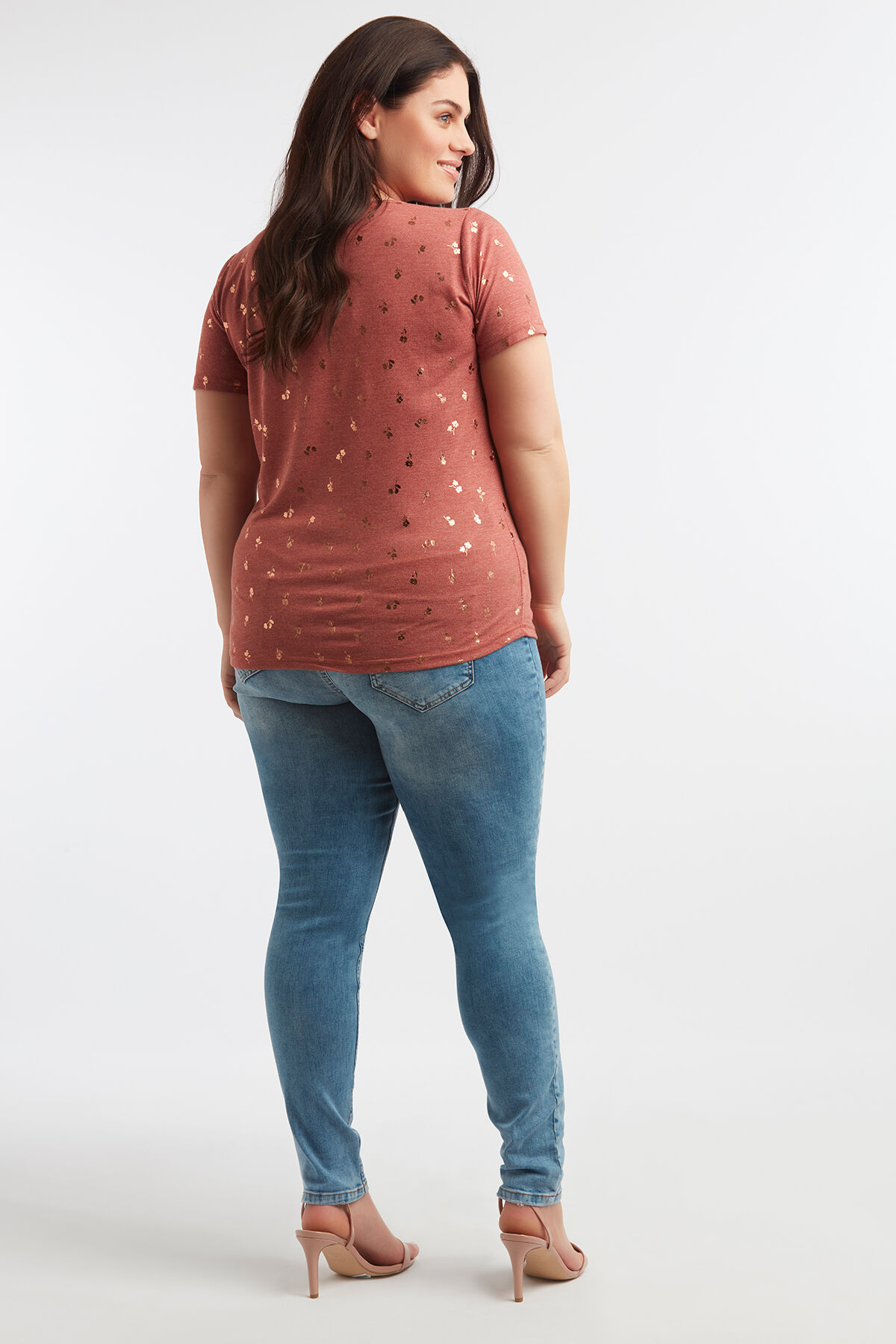 T-Shirt mit Folien-Print image number 5