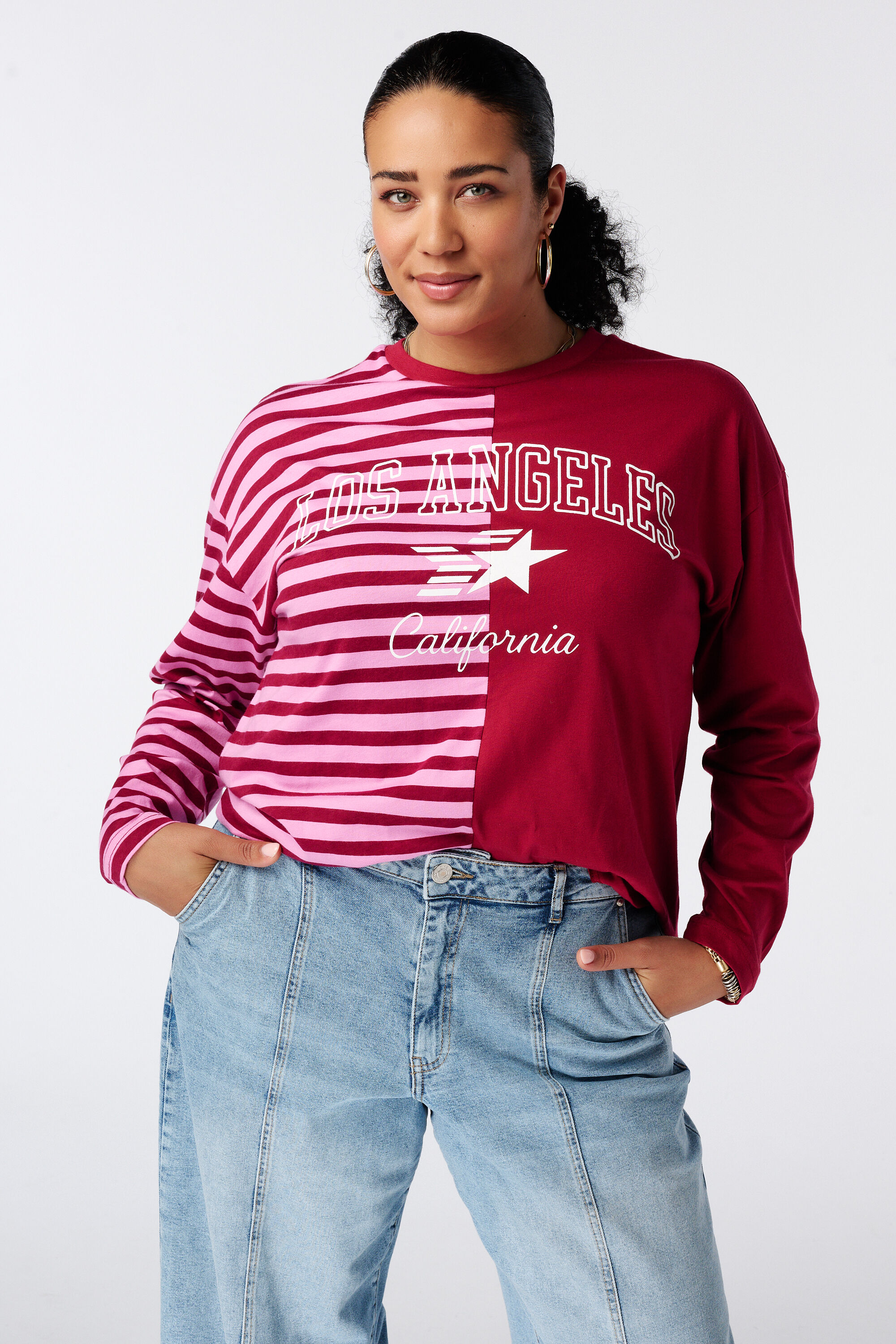 Gestreiftes Langarmshirt image number 0