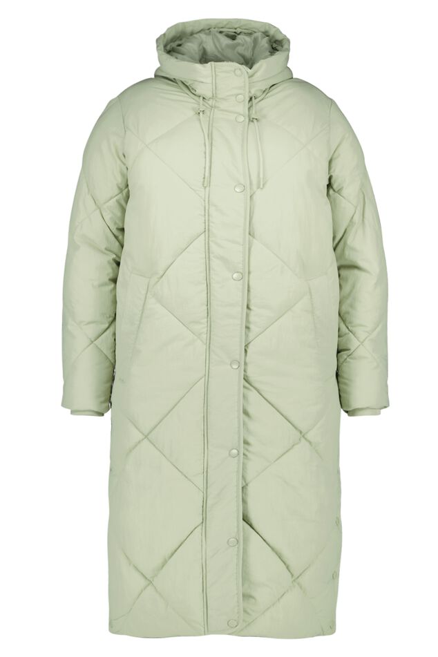 Lange Steppjacke mit Kapuze  image number 2