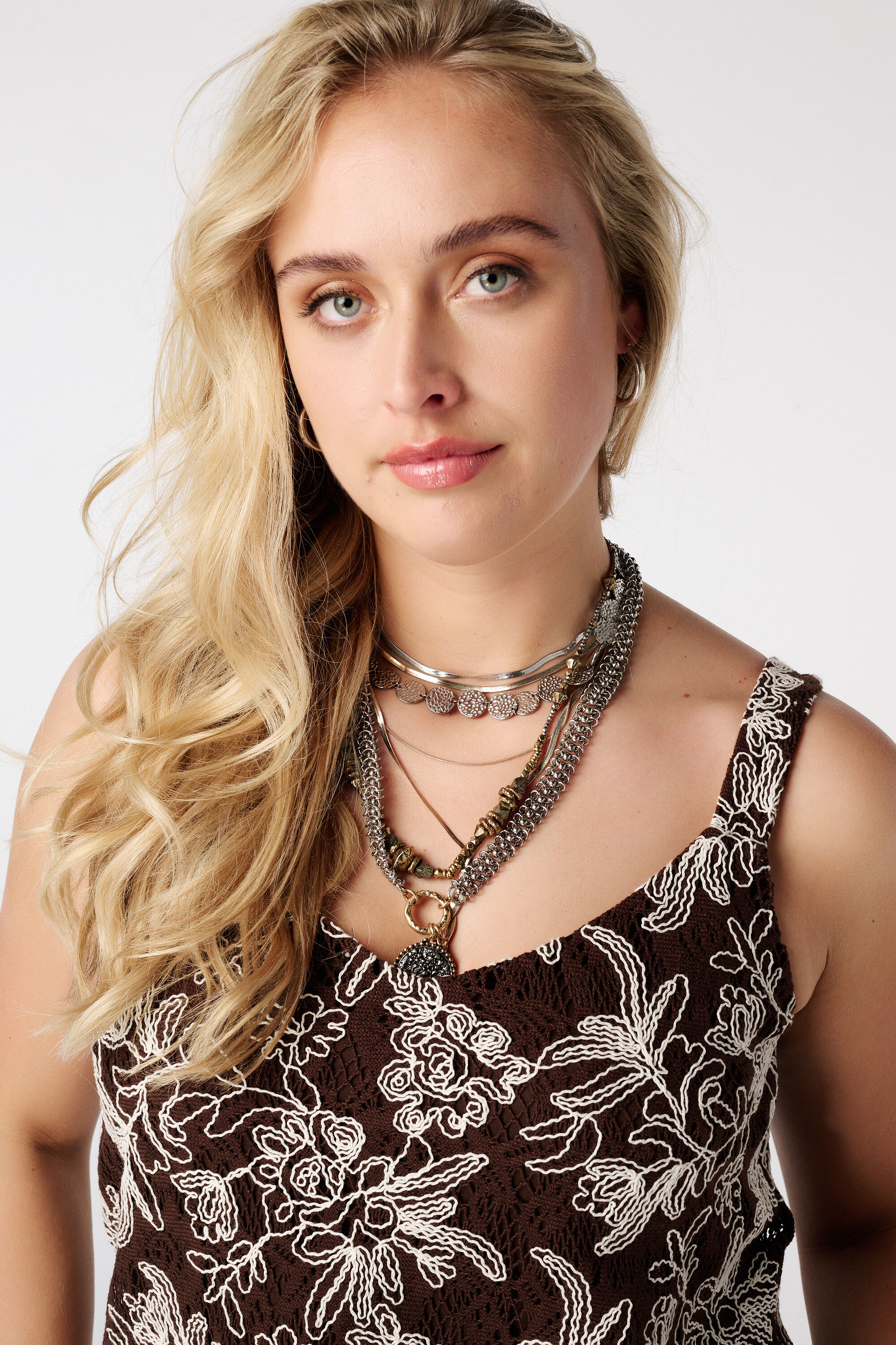 Crochet Top mit Blumenprint image number 4