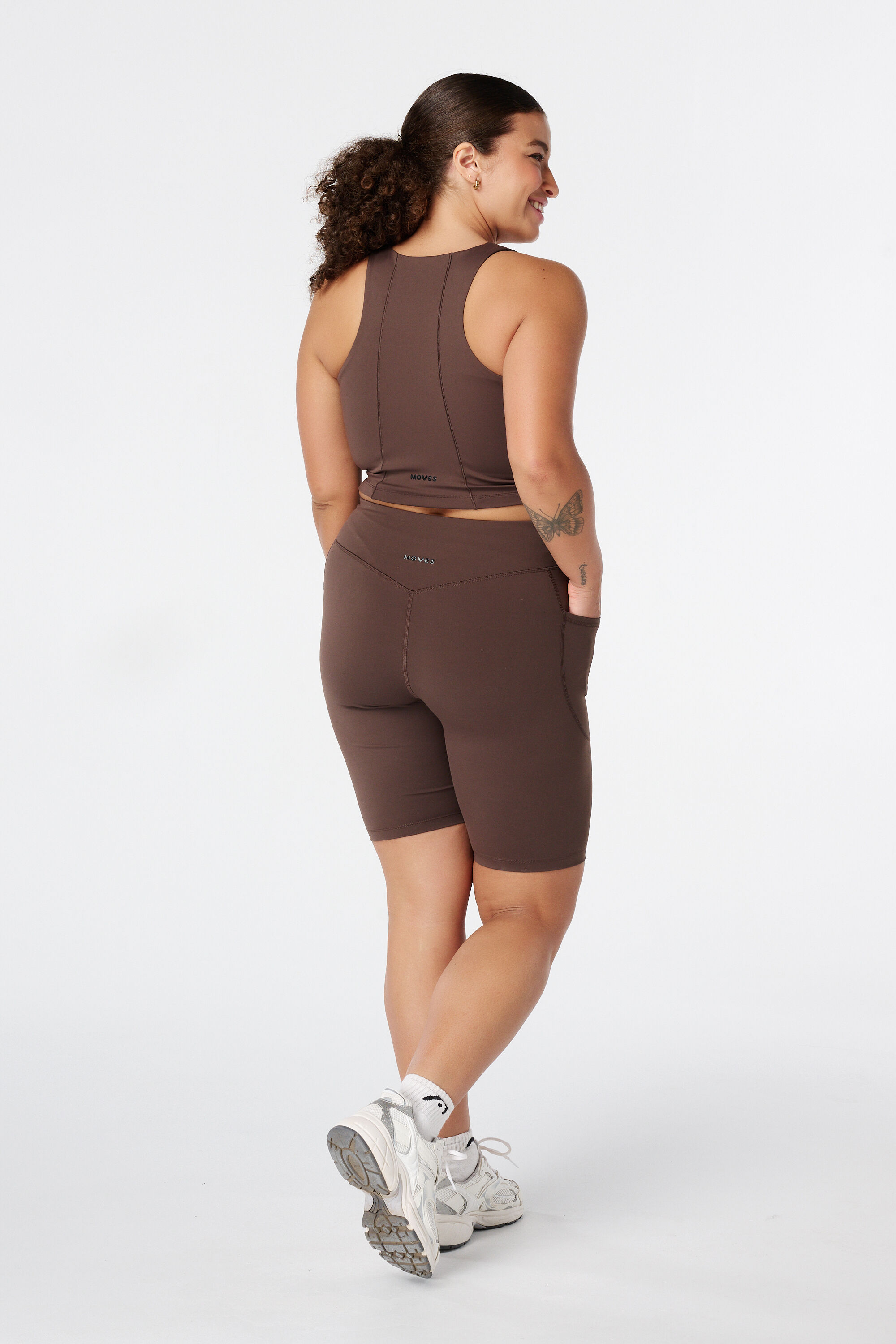 Kurze Sportlegging mit Seitentaschen image number 3