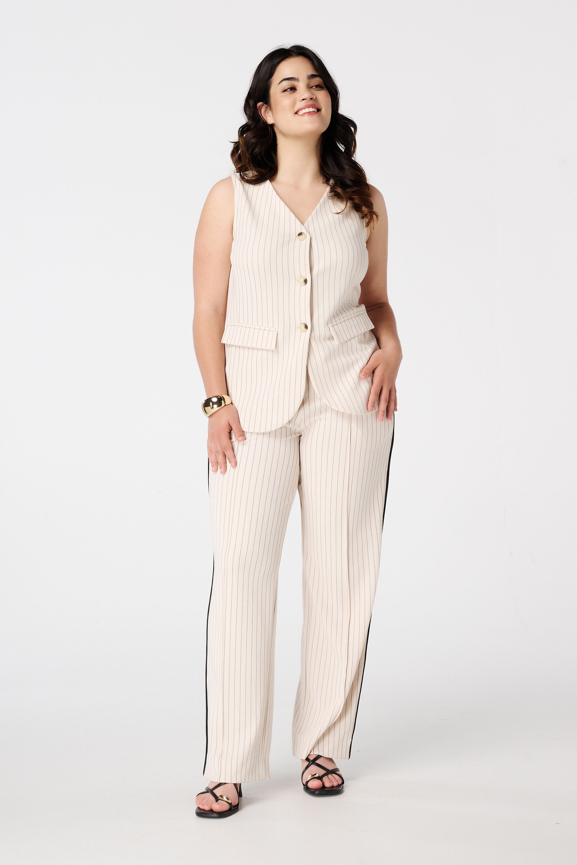 Nadelstreifen-Weste image number 5