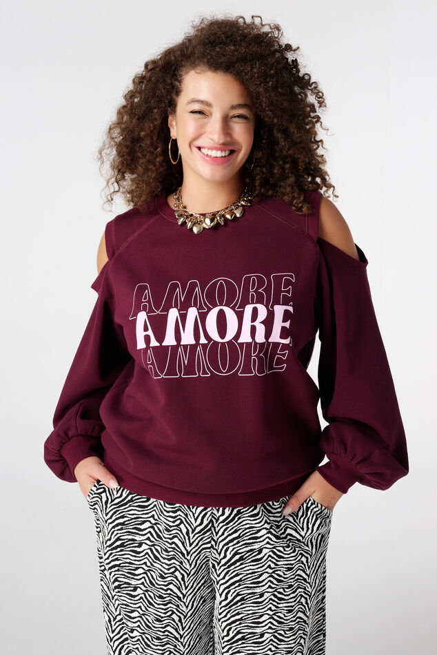 Pullover mit ausgeschnittener Schulter image number 0