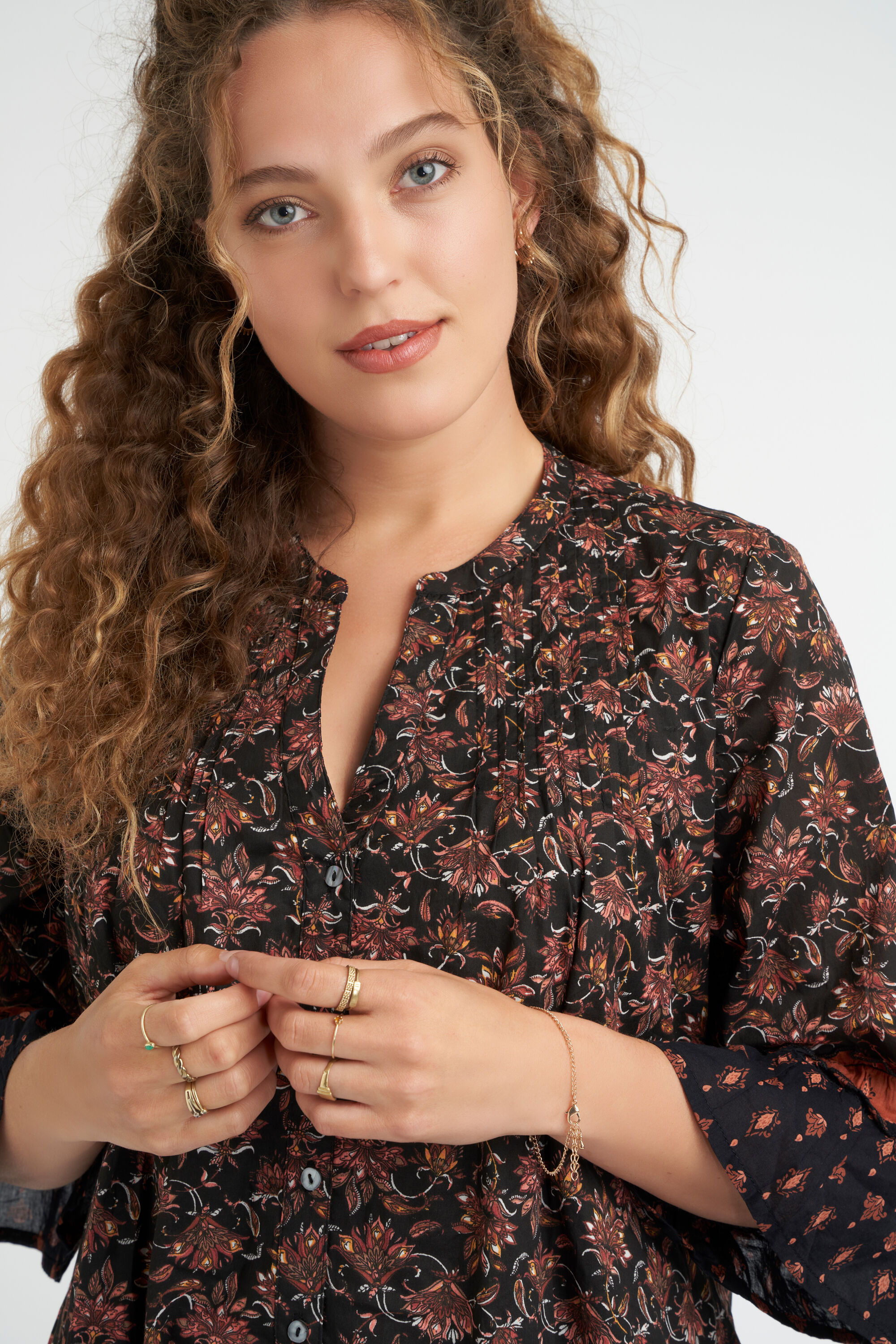 A-Figur-Kleid mit Print  image number 4