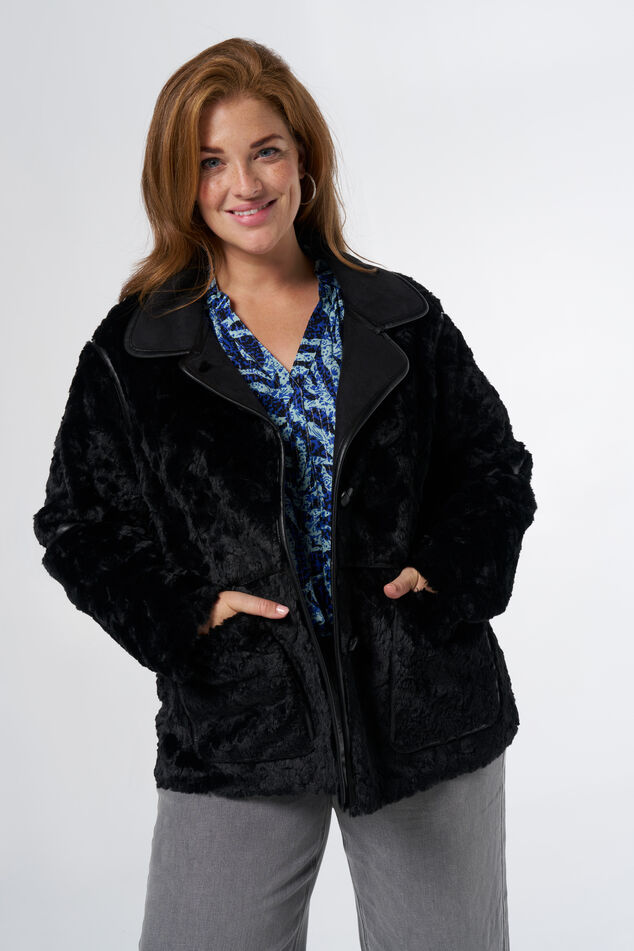 Jacke aus Kunstfell image number 0