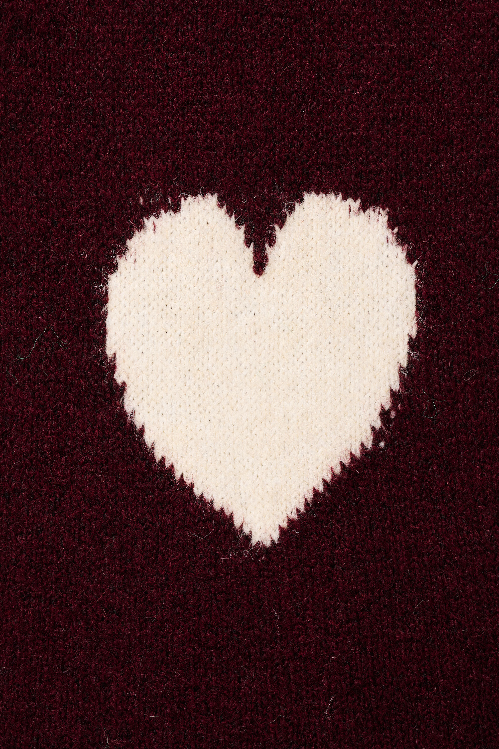 Gestrickter Pullover mit Herzmuster image number 6