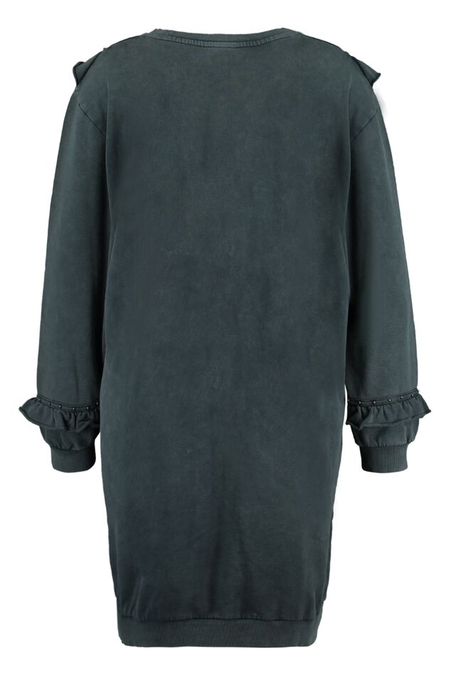 Sweatshirt-Kleid mit Nieten  image number 2