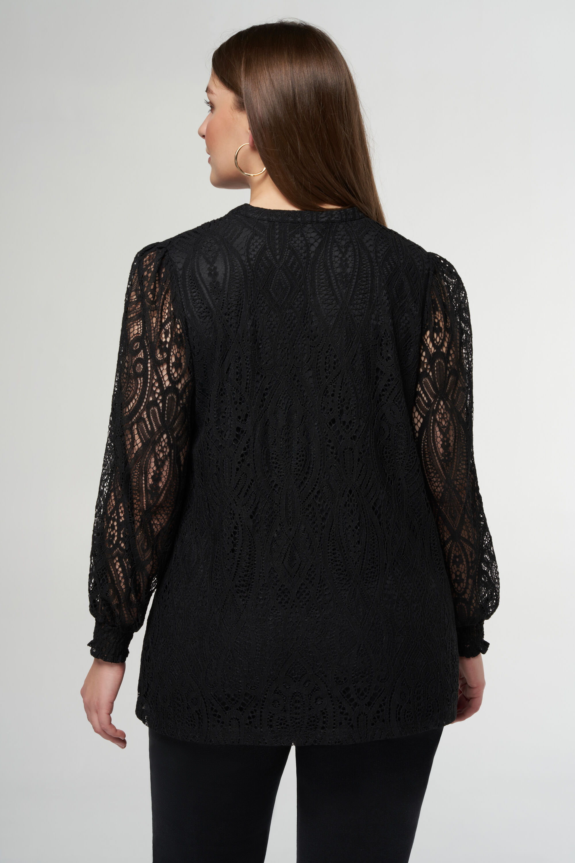 Top mit Spitze und durchsichtigen &Auml;rmeln image number 3