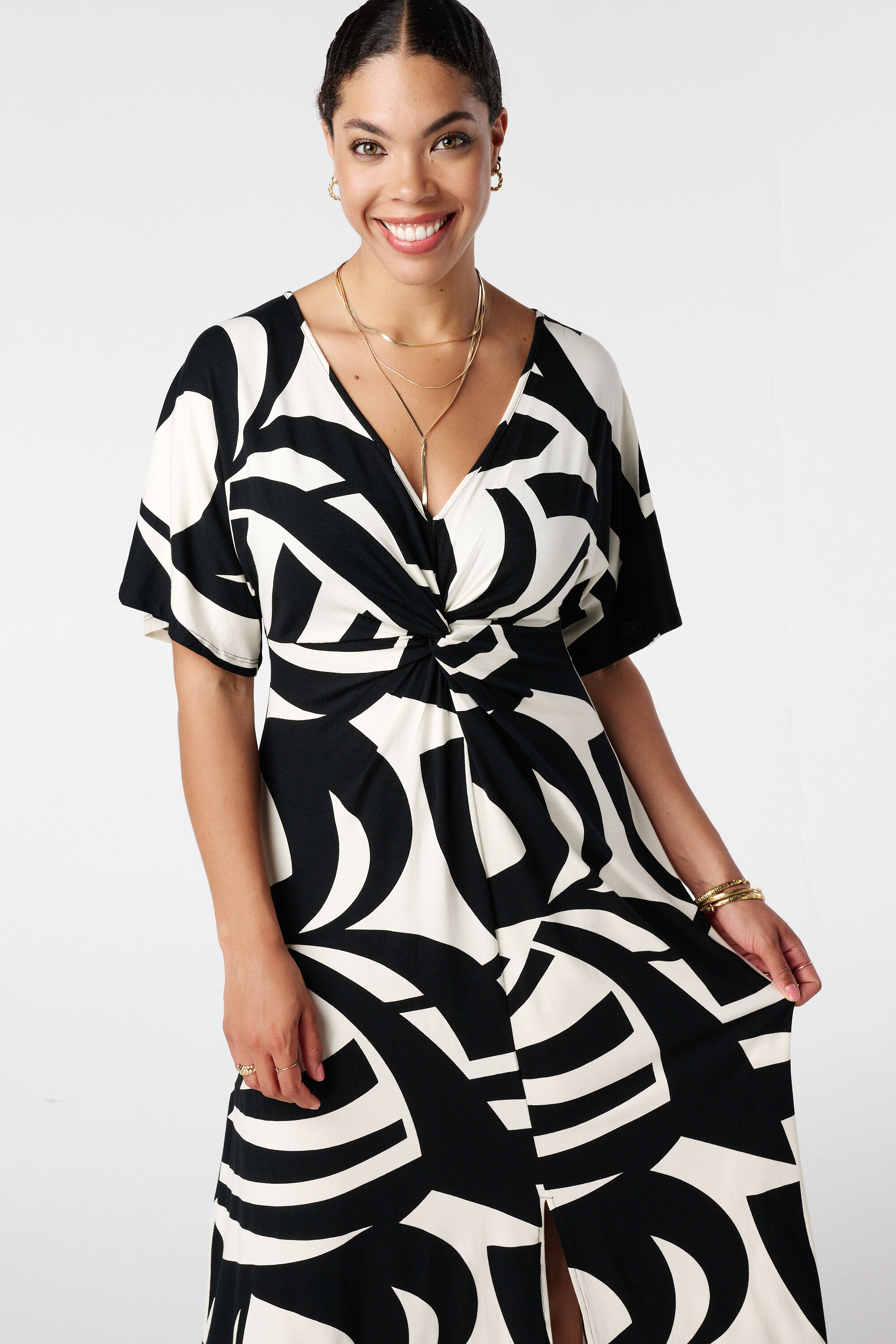 Maxikleid mit Print  image number 4