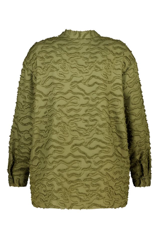 Strukturgewebte Oversize-Bluse image number 2