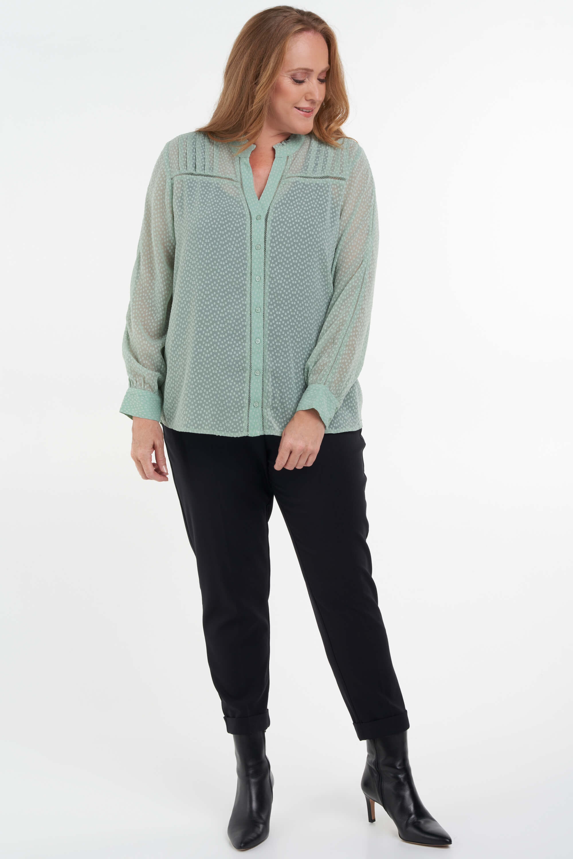 Halb durchsichtige Bluse  image number 6