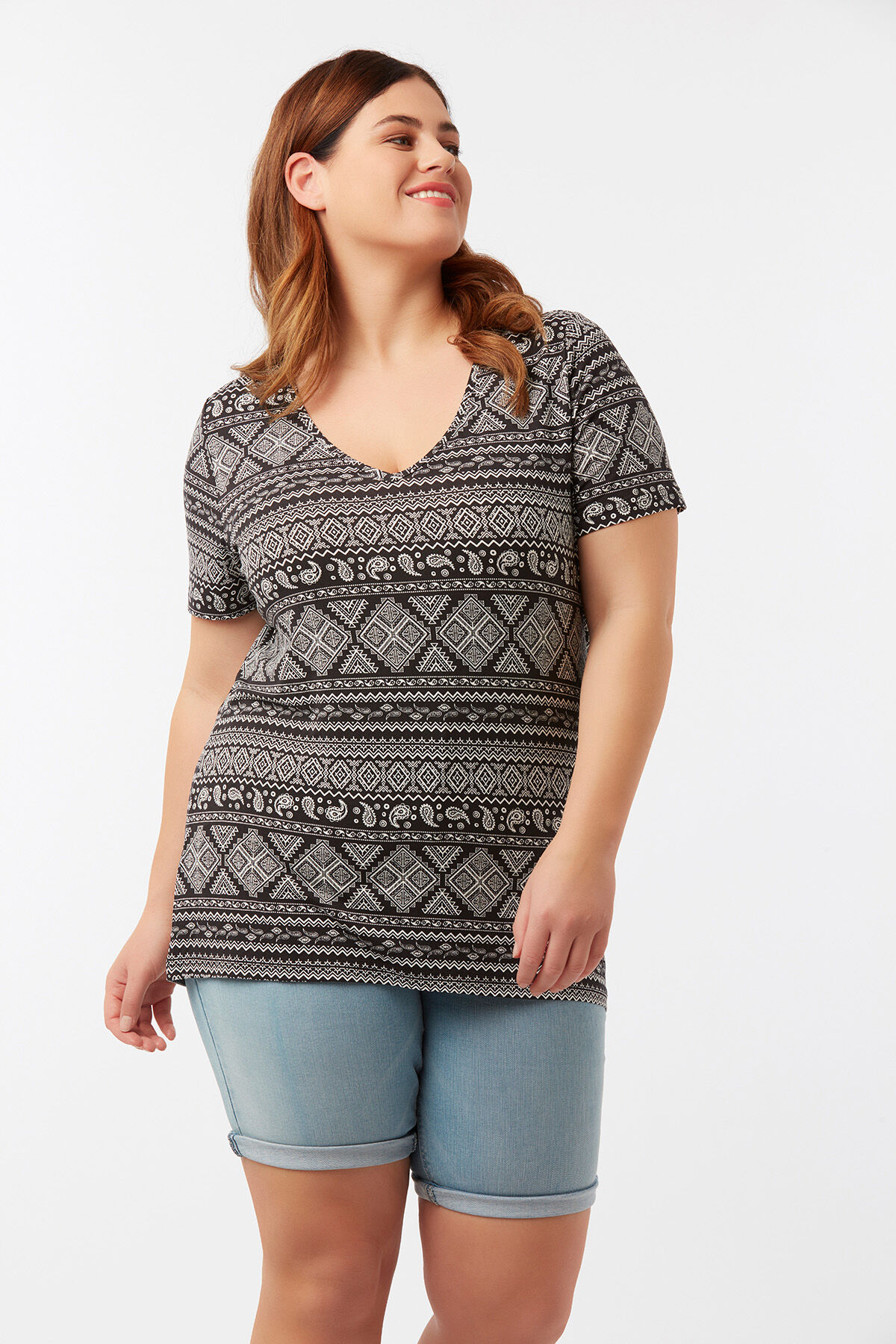 Basic T-Shirt mit Print image number 0