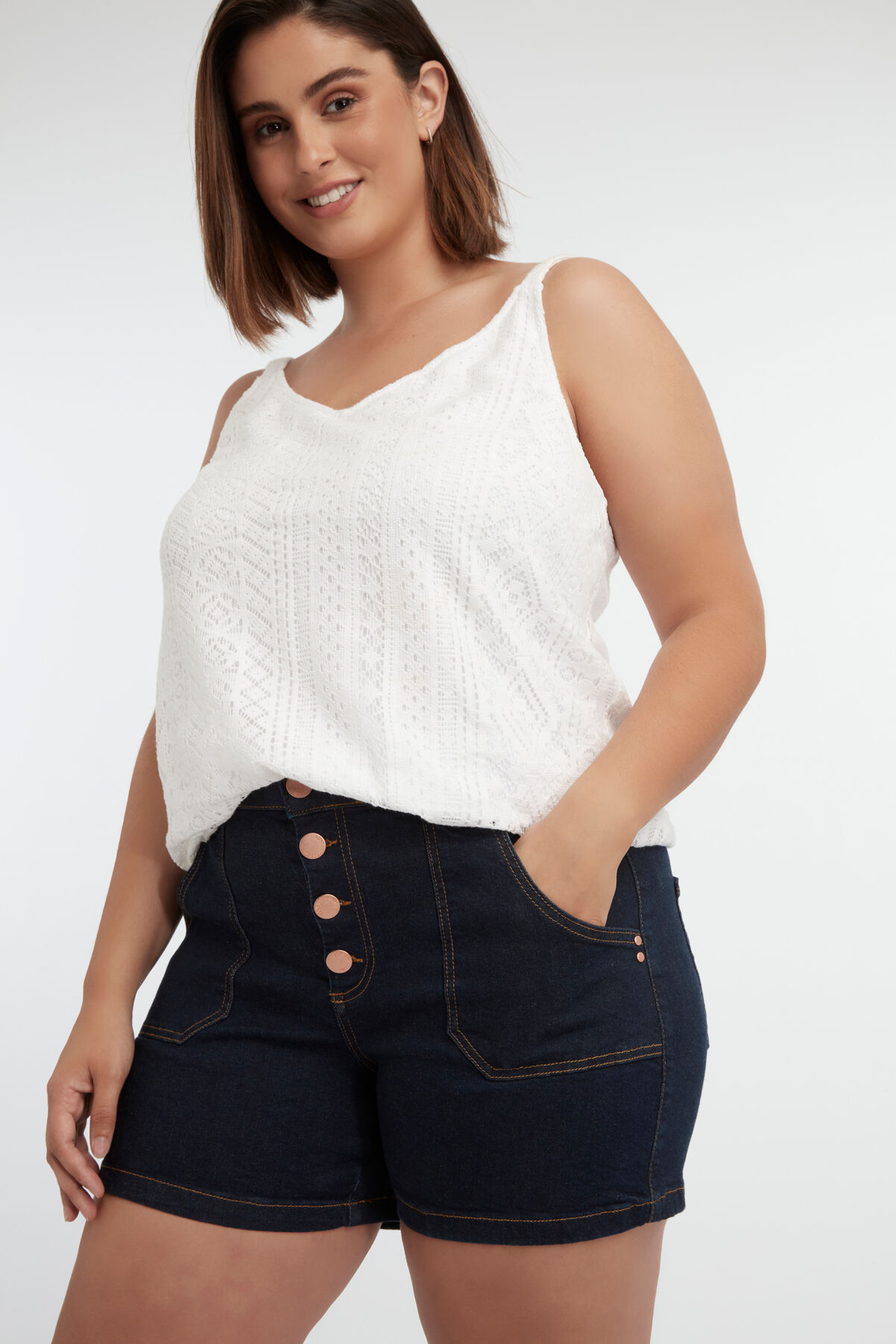 Shorts mit Knopfverschluss image number 5