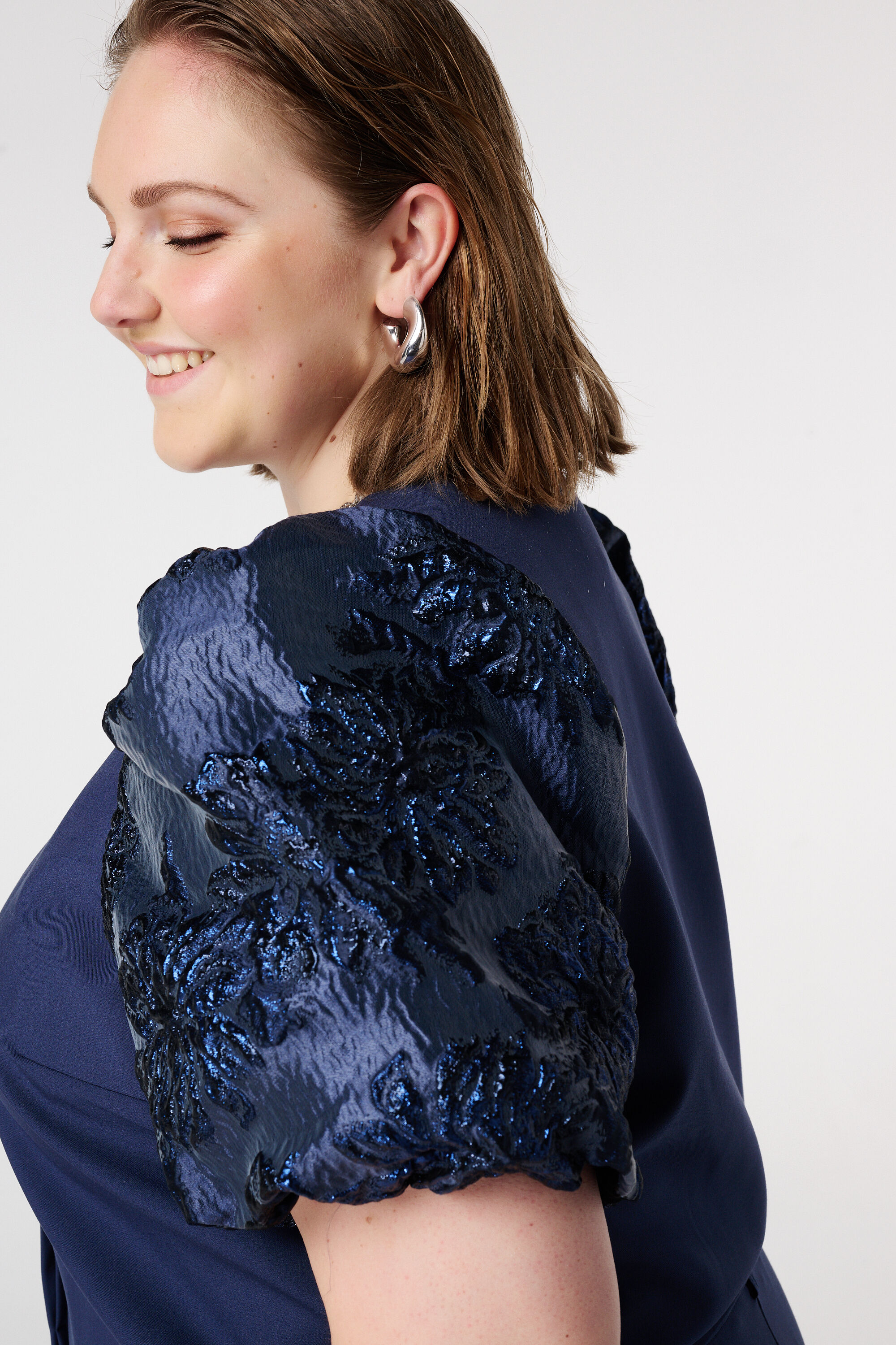 Top mit Jacquard&auml;rmeln image number 4