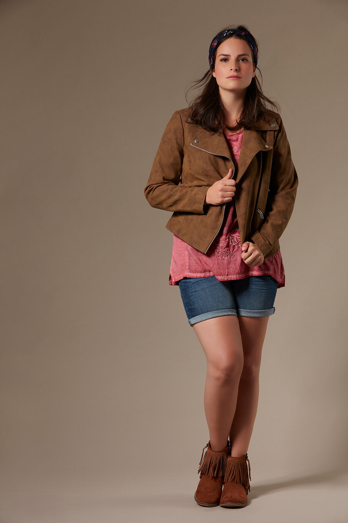 Kunst-Wildleder-Jacke image number 5