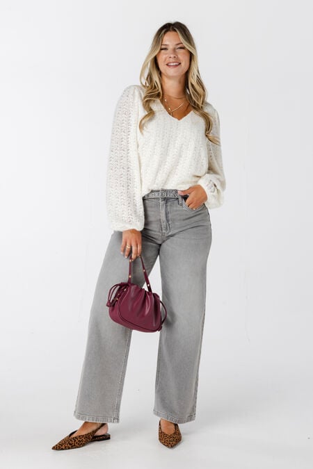 Loose-Leg-Jeans mit Gürtel  Loose-Leg-Jeans mit Gürtel