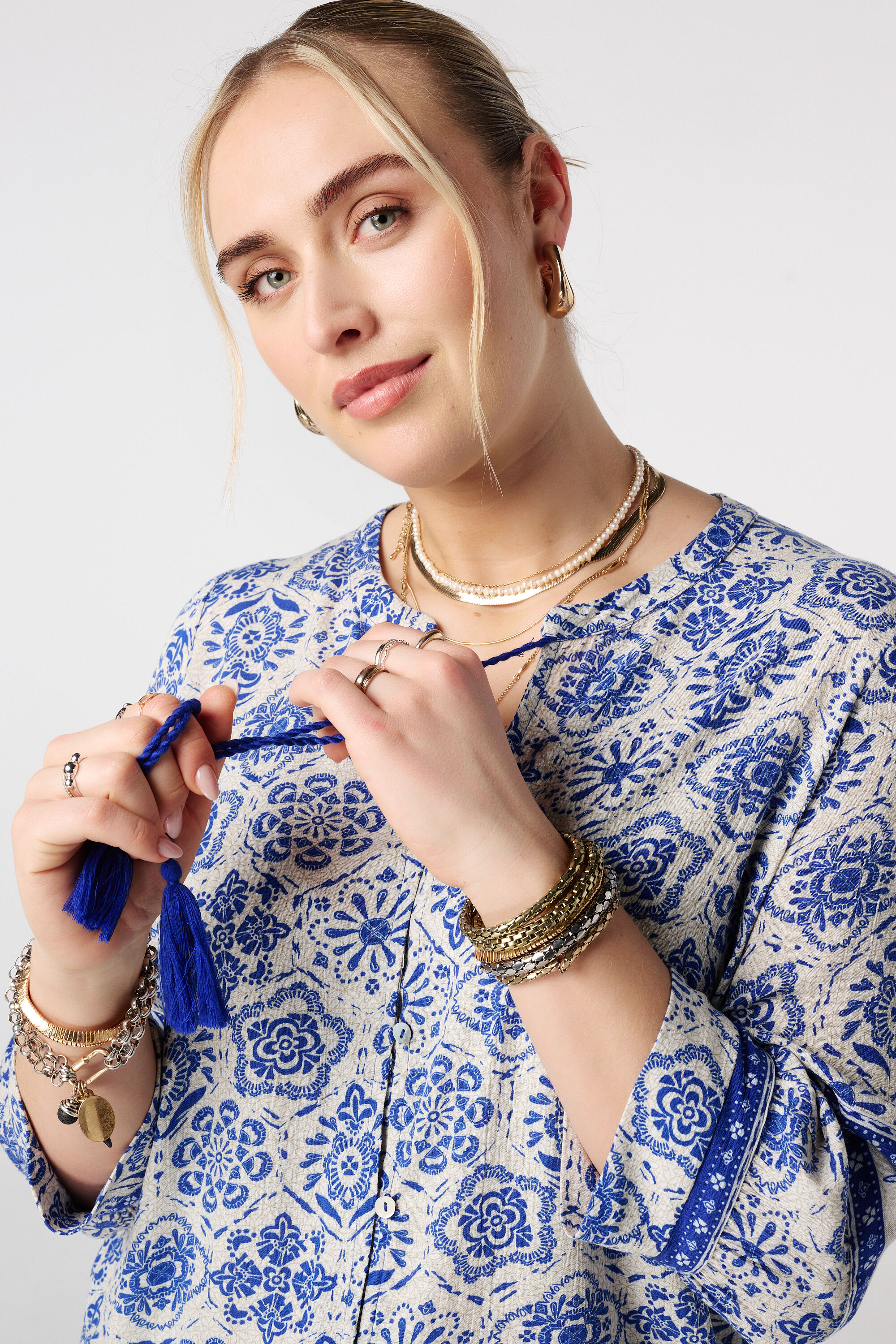 Bluse mit Knopfleiste image number 2