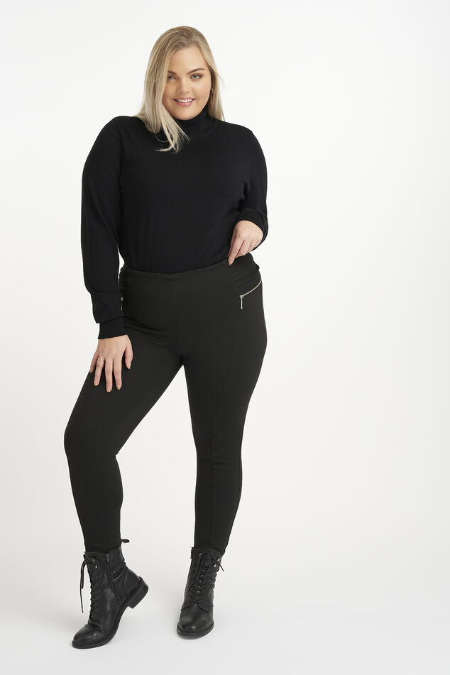 Treggings mit Reißverschluss-Imitation image number 5