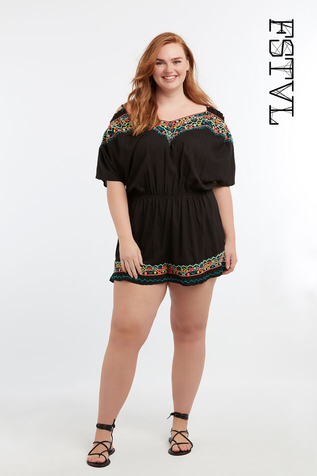 Playsuit mit offener Schulter image number 0