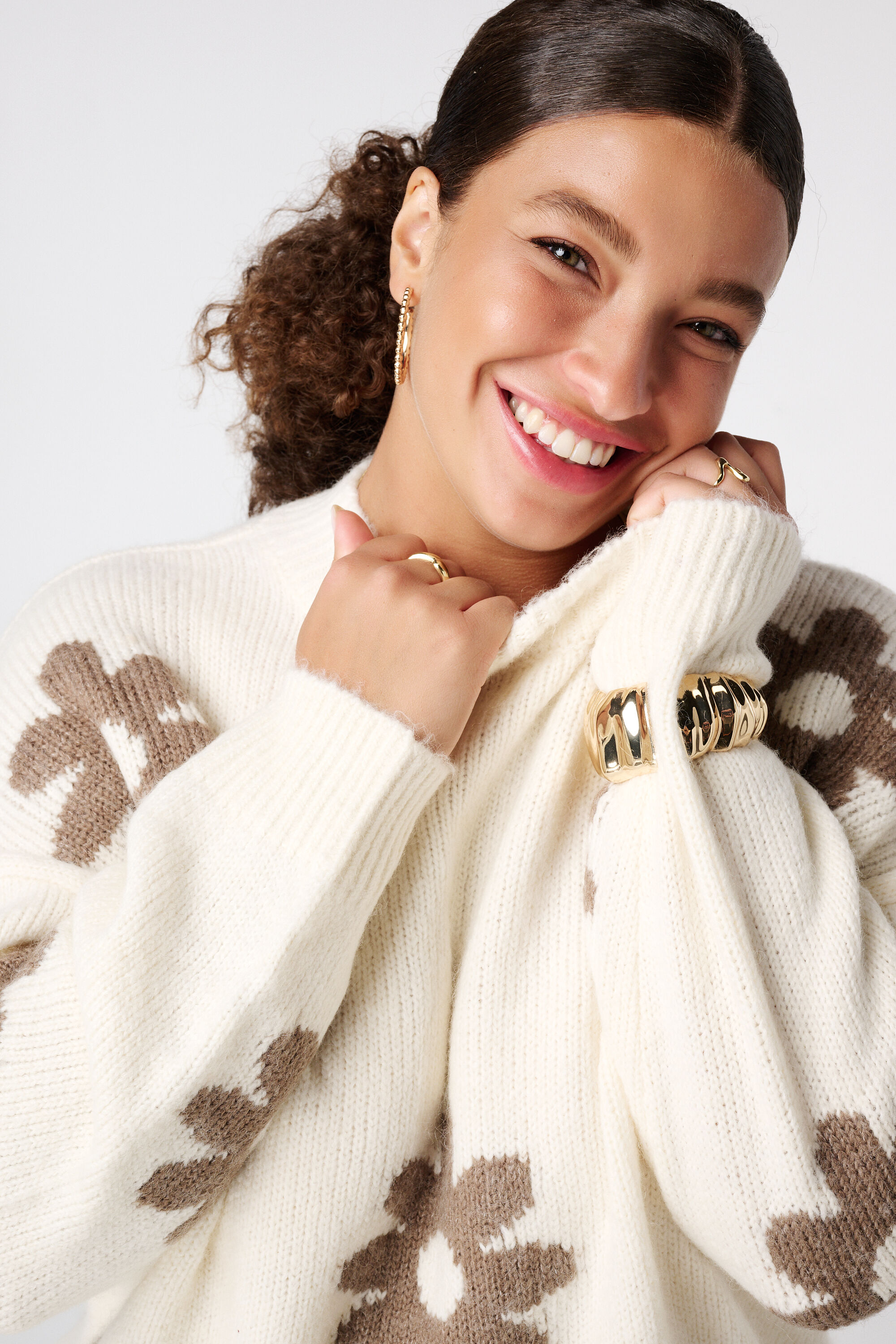 Pullover mit Blumenprint image number 4