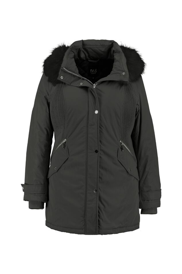 Parka mit Kragen aus Kunstfell image number 1