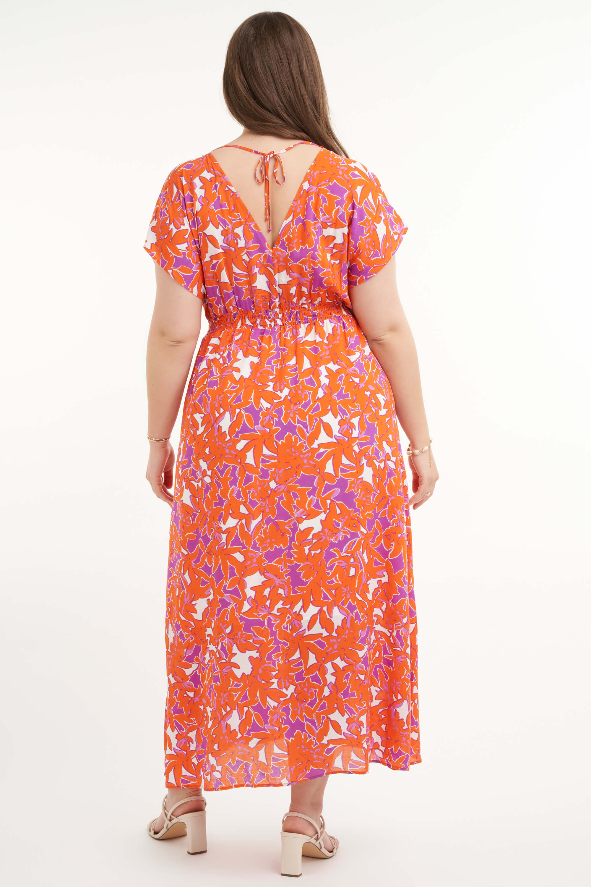 Langes Kleid mit Print  image number 4