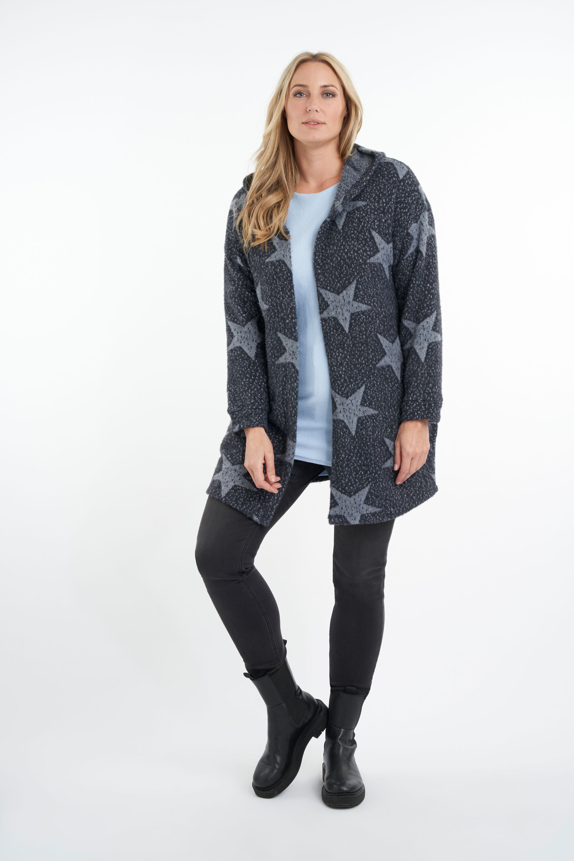 Cardigan mit Sternen-Print image number 6