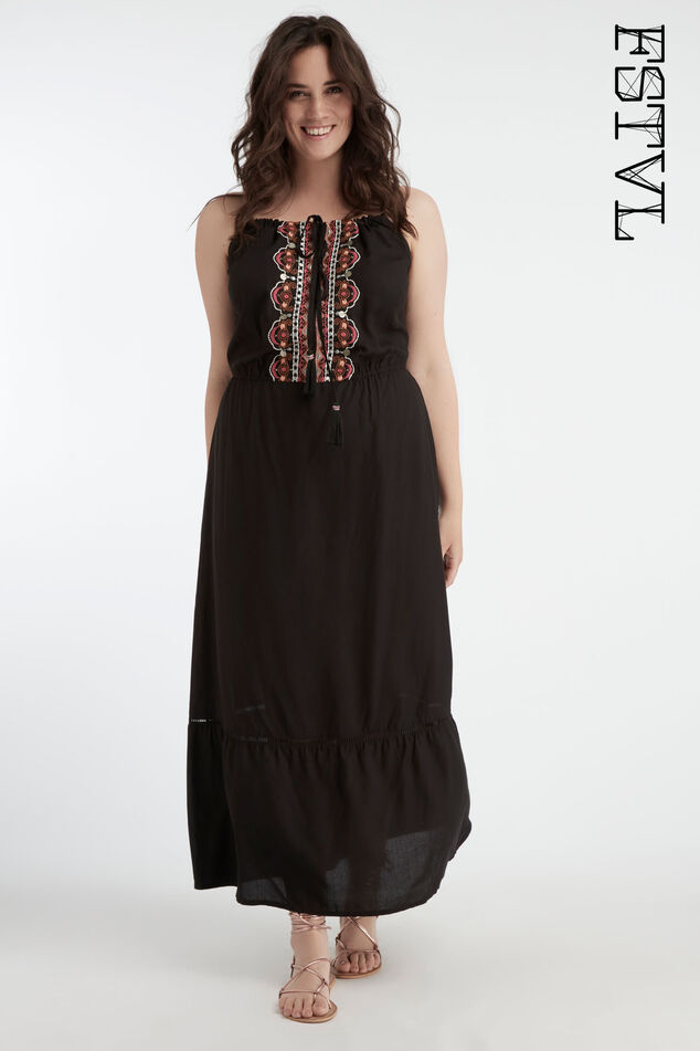 Sommerkleid mit Stickerei image number 0