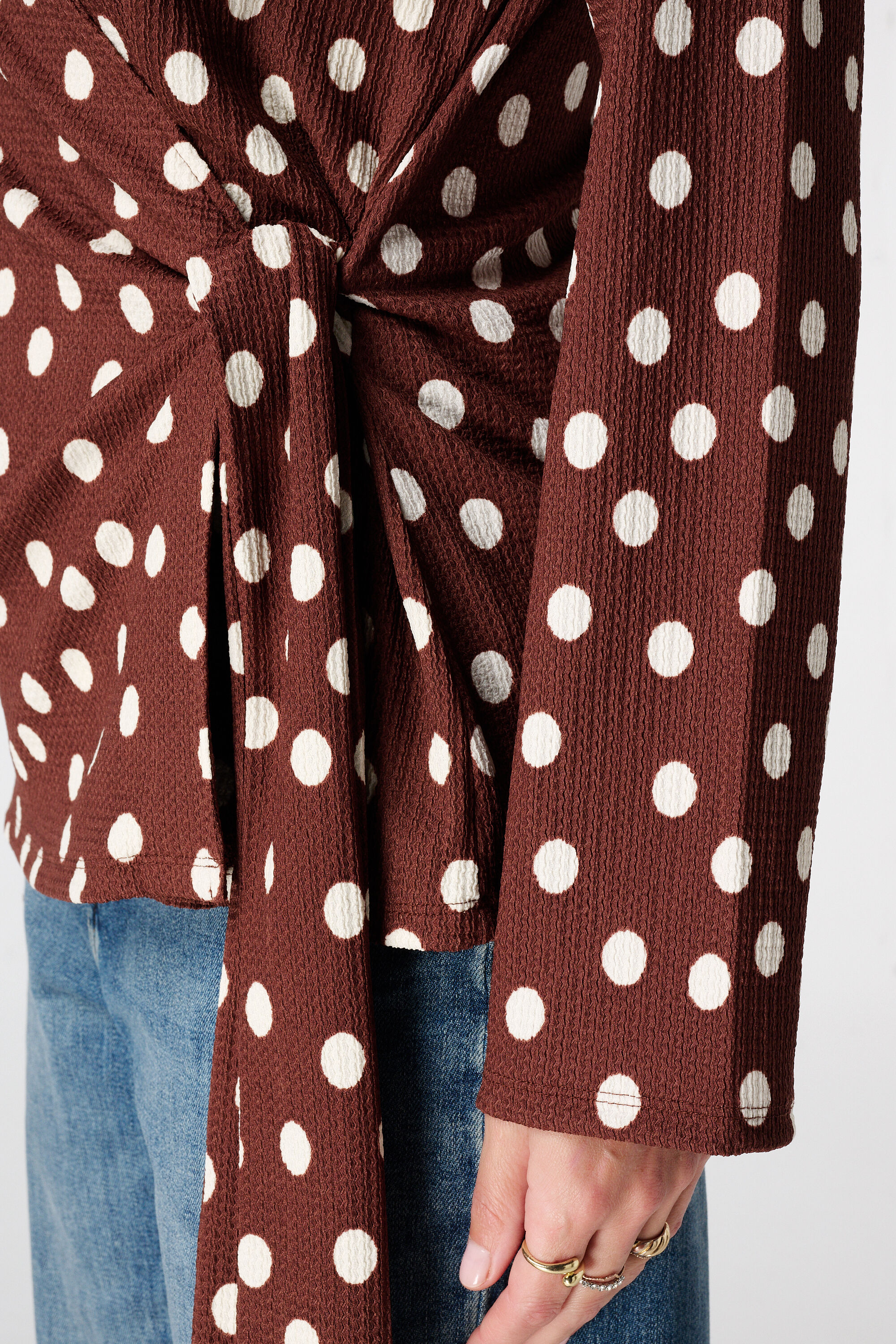 Wickeltop mit Punktmuster image number 6