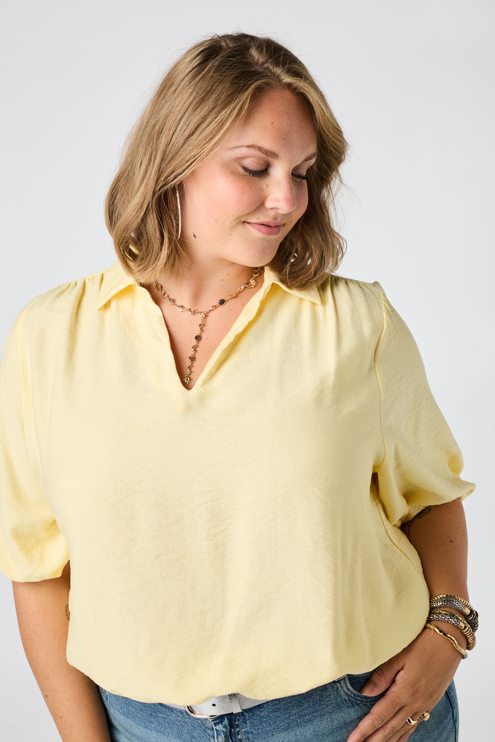Bluse mit Puff&auml;rmeln image number 4