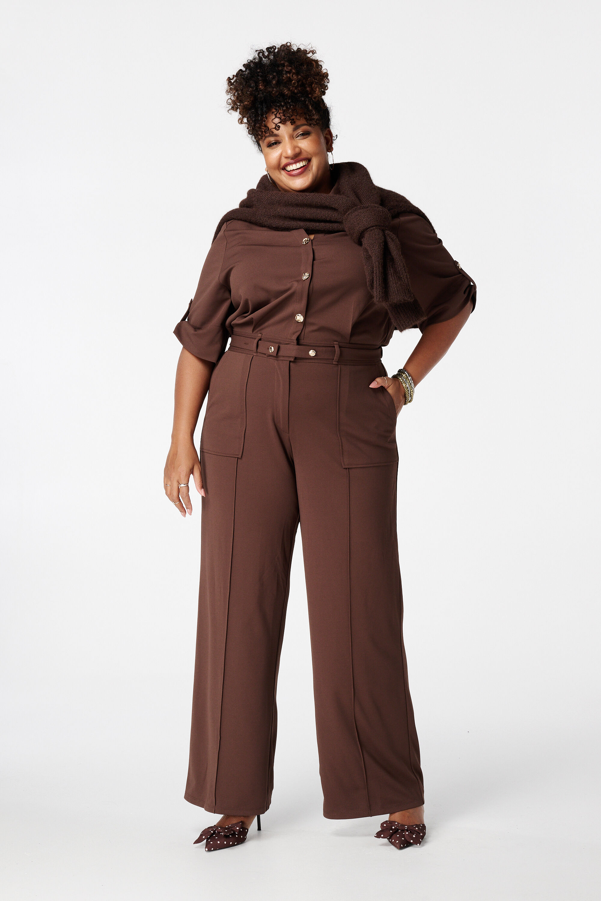 Jumpsuit mit G&uuml;rtel