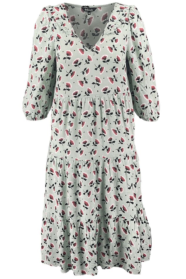 Langes Kleid mit Print  image number 1