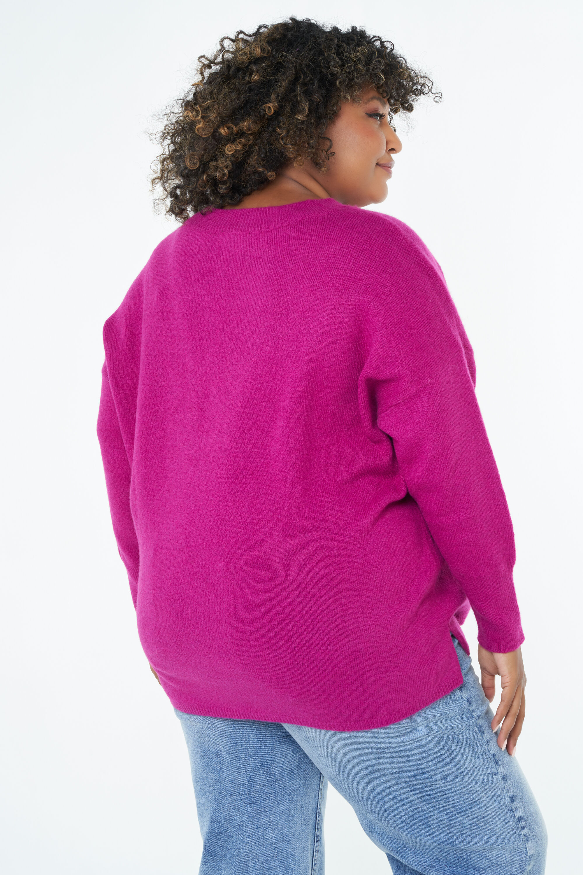 Feinstrickpullover mit V-Ausschnitt image number 3