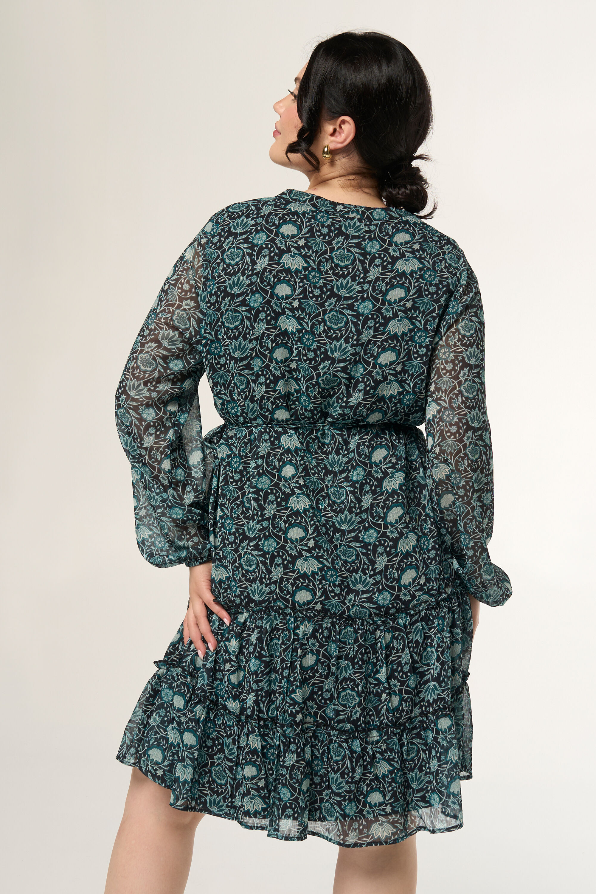  Durchkn&ouml;pfbares Kleid mit G&uuml;rtel image number 3