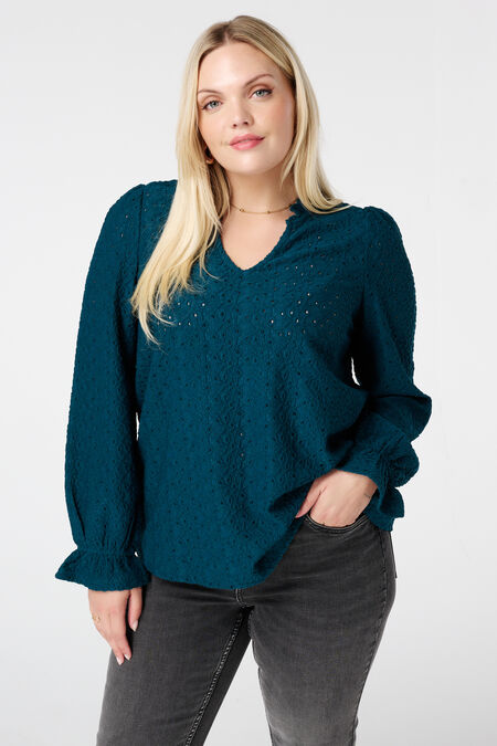 Top mit Stickereidetails  Top mit Stickereidetails