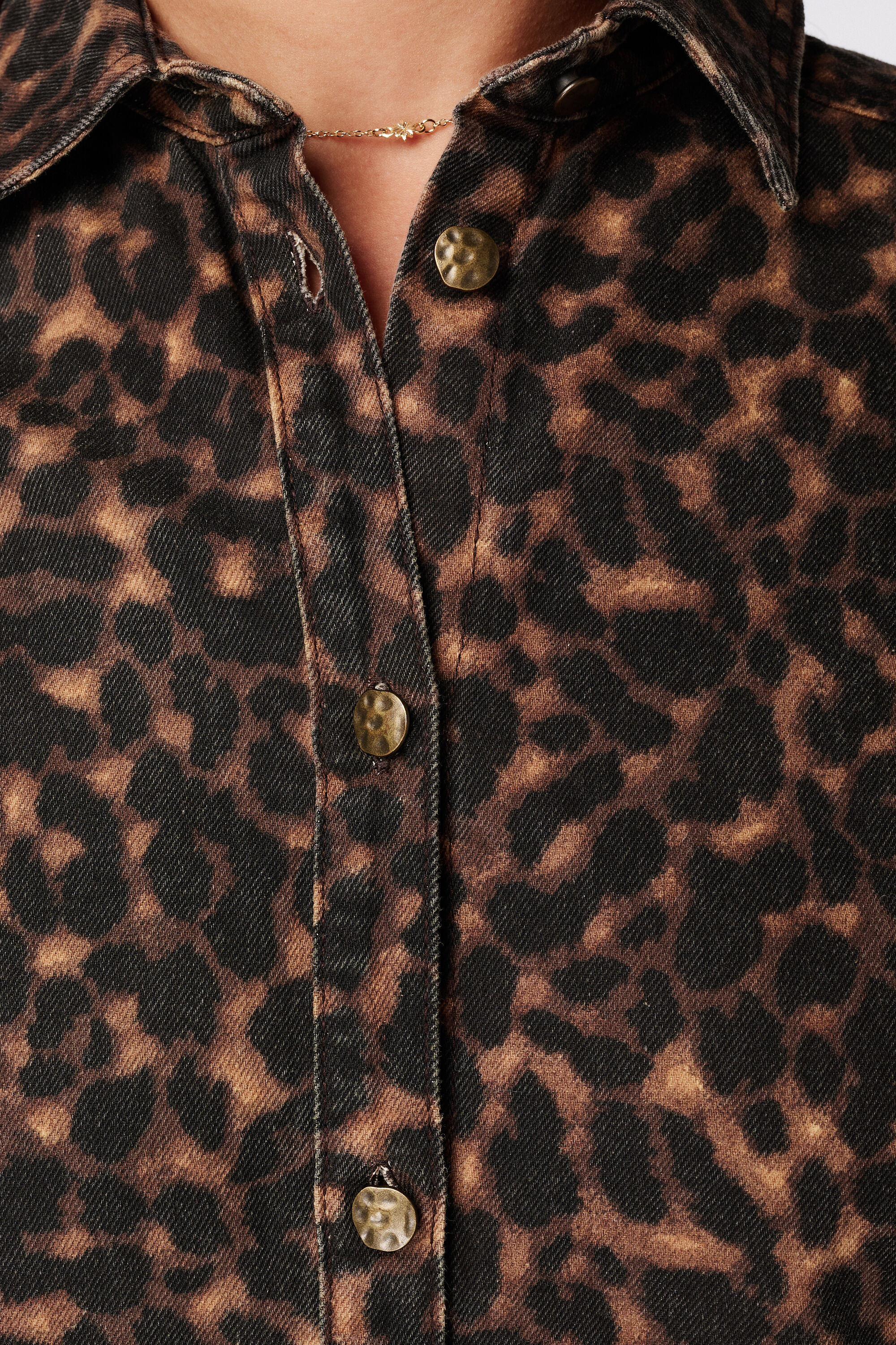 Jeanskleid mit Animalprint image number 6
