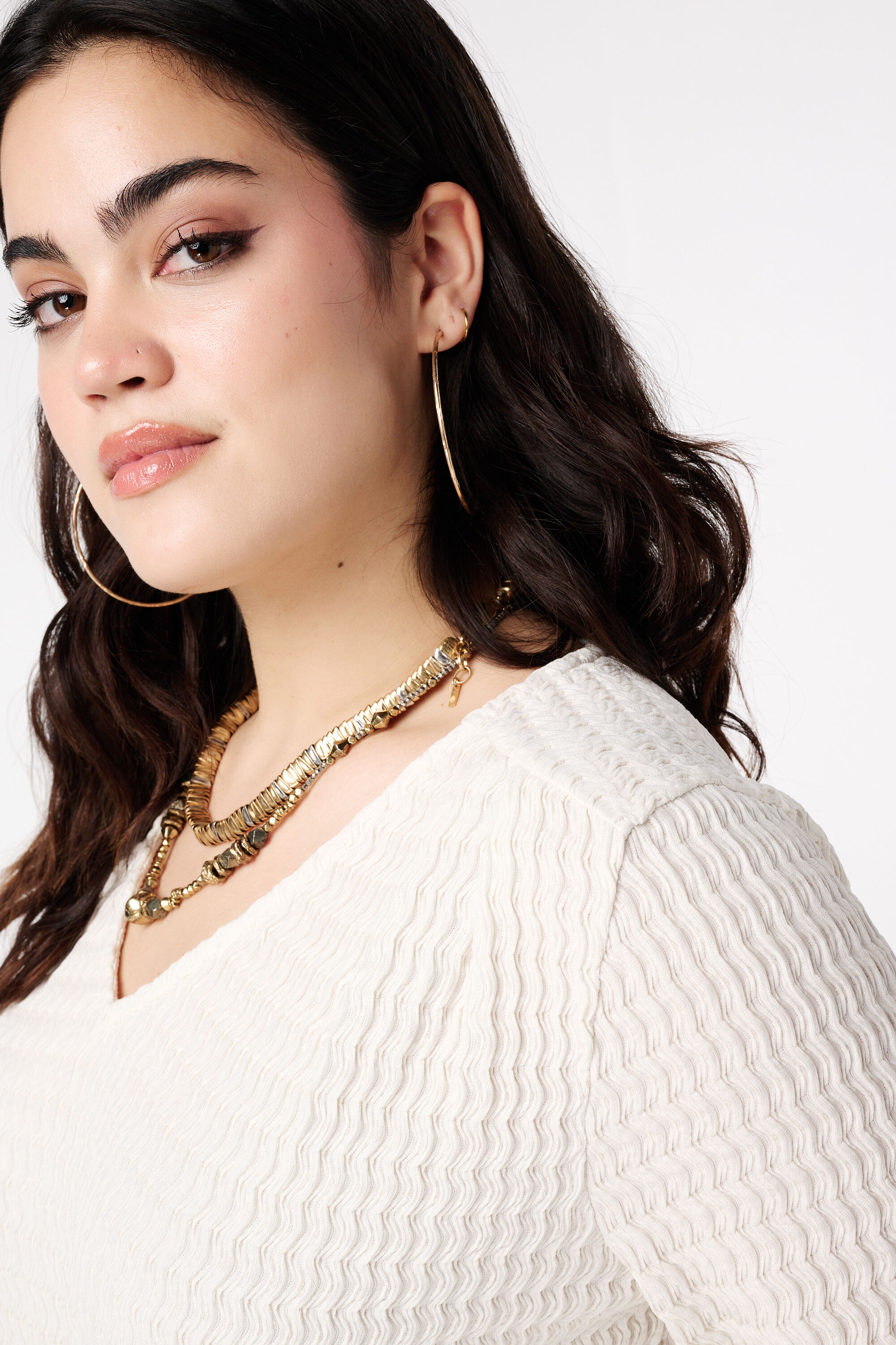 Jersey-Top mit Struktur image number 4