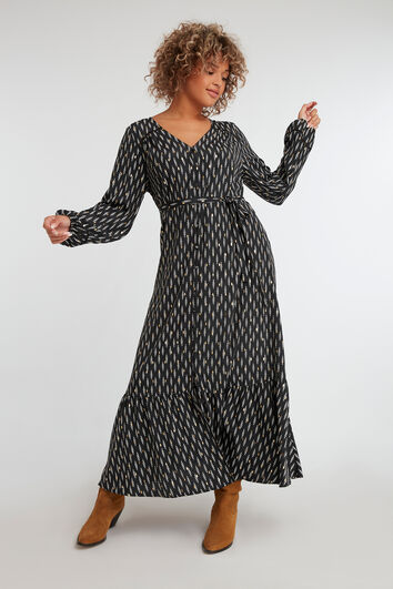 Kleid mit Folien-Print