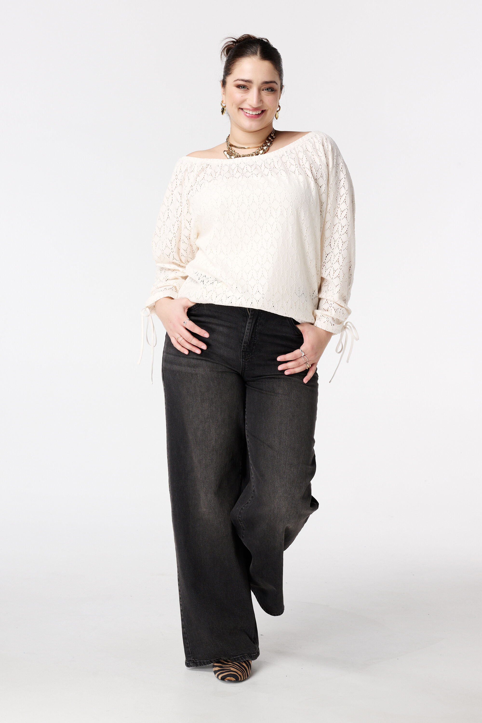 Top mit Ajourmuster image number 5